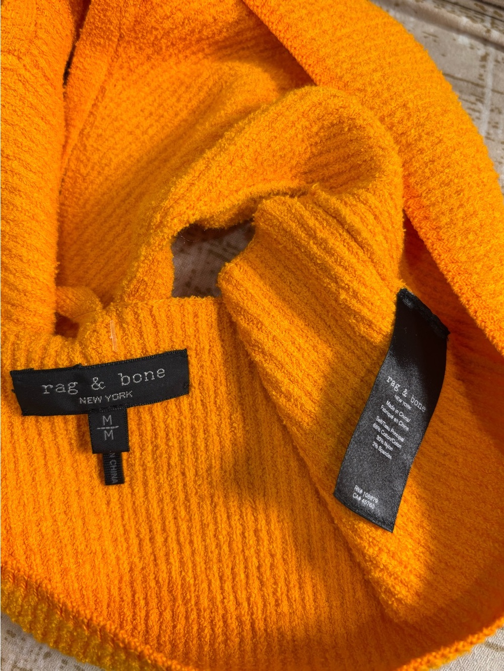 Rag and bone cotton orange tank top - Picture 7 of 7